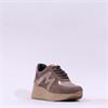 Marco Moreo Verona Laced Wedge Trainer - Taupe Bronze